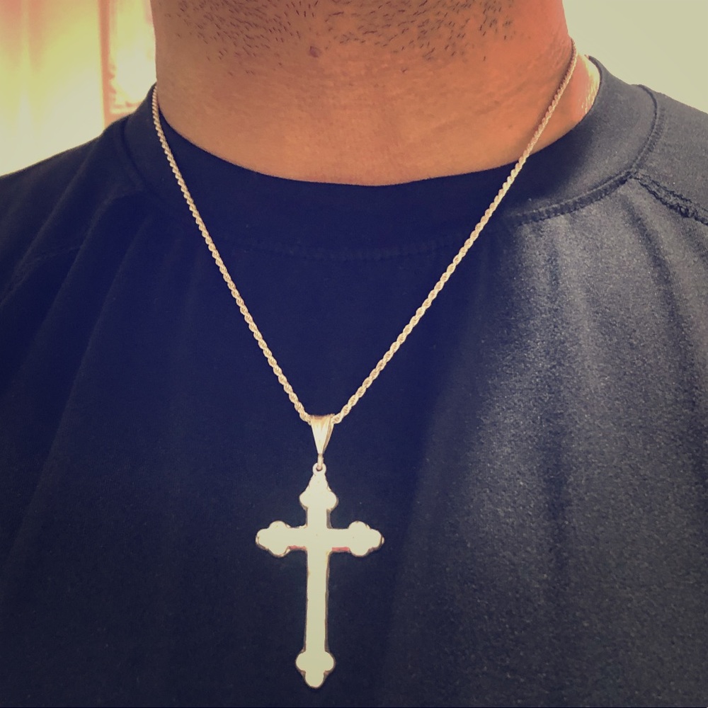CROSS NECKLACE - 925 STERLING SILVER